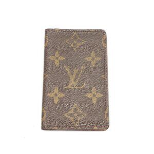 Authentic Louis Vuitton Monogram Canvas Pocket Organizer card wallet 65-121025
